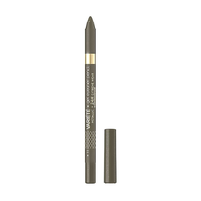 Водостійкий гелевий олівець для очей Eveline Cosmetics Variete Gel Eyeliner Pencil Waterproof 11 Khaki, 1 г